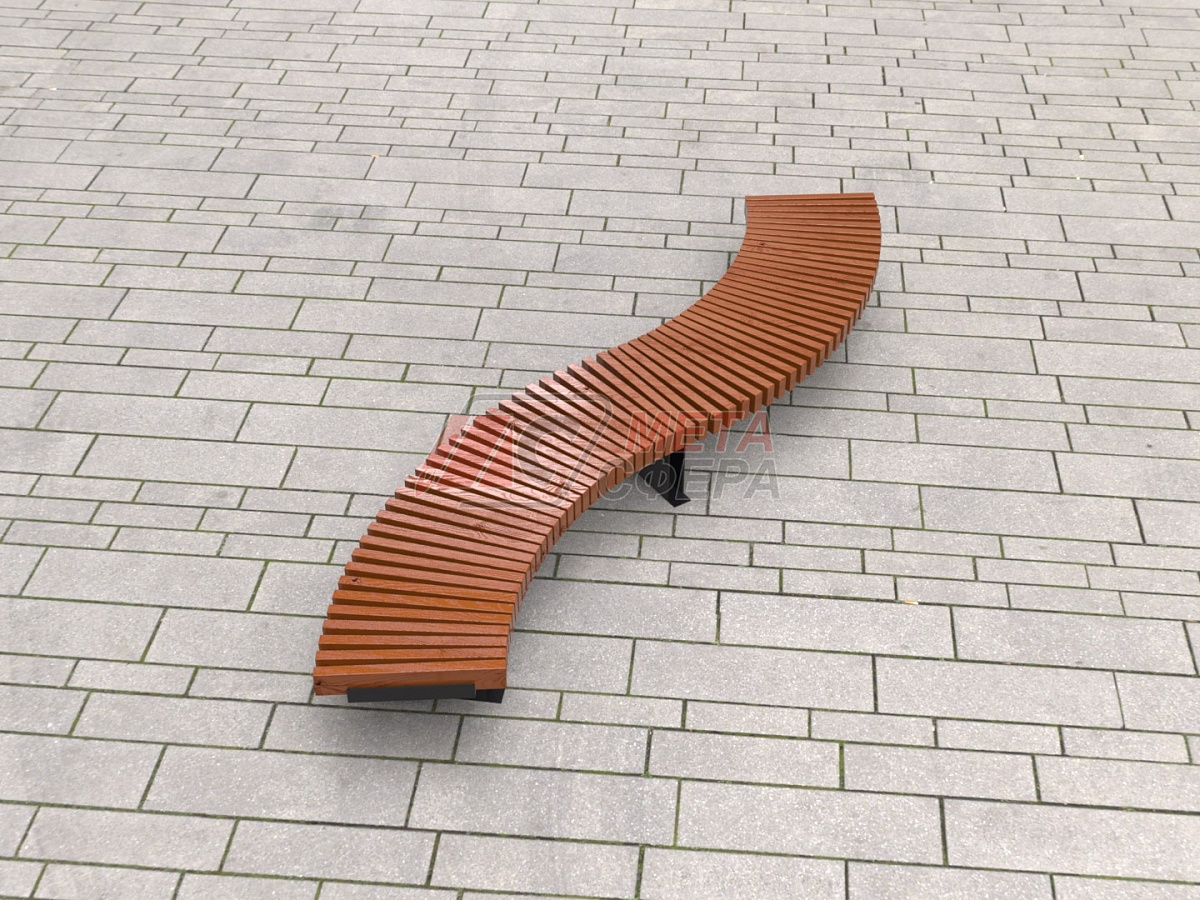 Лавка Rail Road 03 Змейка
