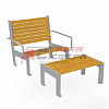 Кресло с подставкой для ног LOWCHAIR
