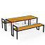 Стол уличный с лавками LÅNGBORDET Прямой