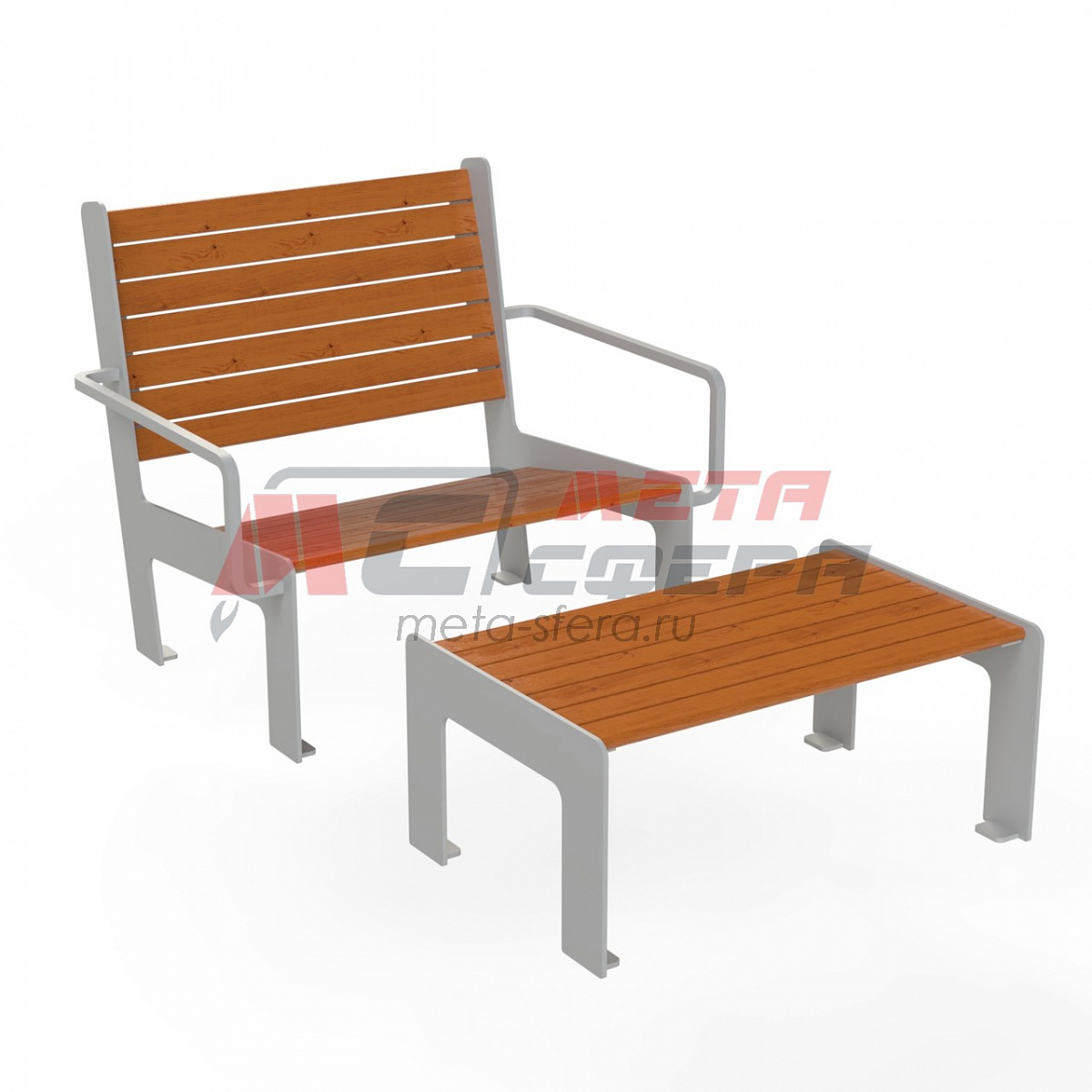 Кресло с подставкой для ног LOWCHAIR
