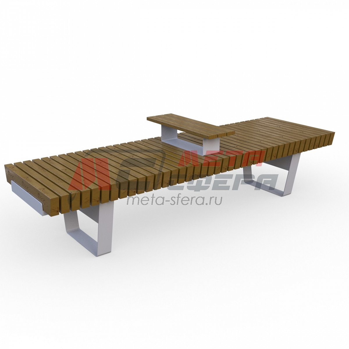 Лавка Rail Road 02 с подлокотником