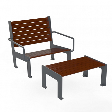 Кресло с подставкой для ног LOWCHAIR