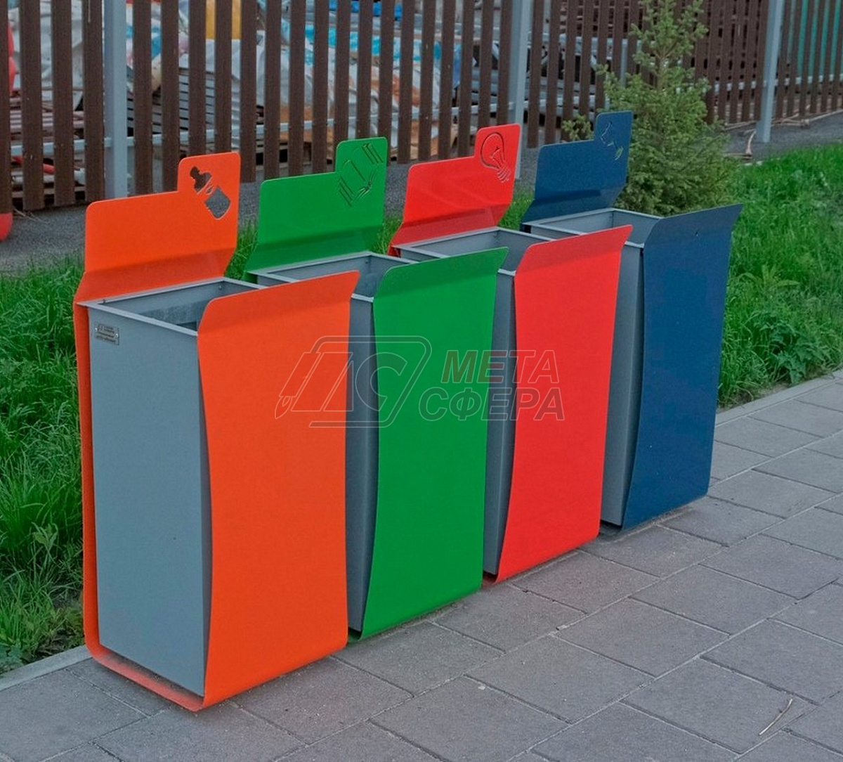 Урна Папка для раздельного сбора мусора
