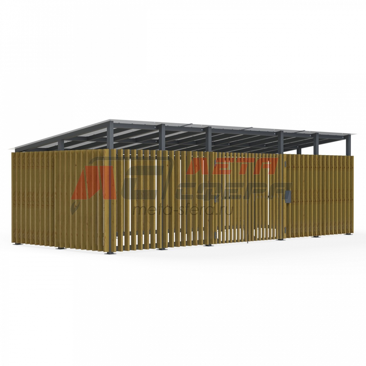 Площадка для сбора мусора Fence