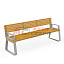 Скамейка Соло с подлокотниками